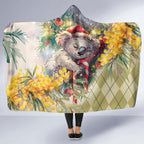 Have A Koala-ty Christmas in July Hooded Blanket