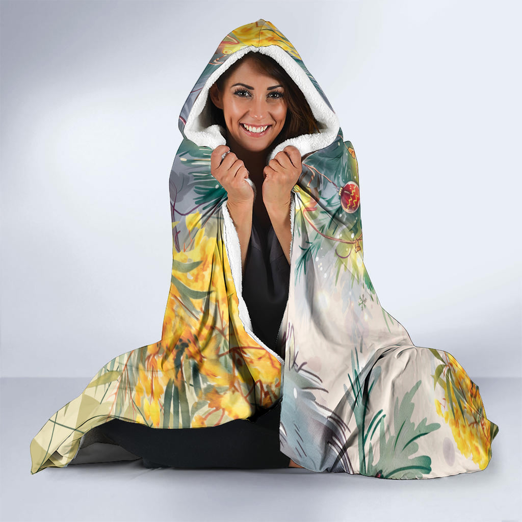 Have A Koala-ty Christmas in July Hooded Blanket