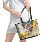 Have A Koala-ty Christmas in July Leather Tote Bag