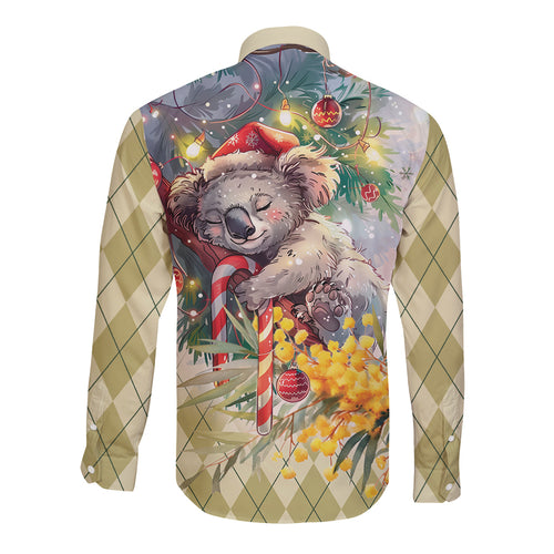 Have A Koala-ty Christmas in July Long Sleeve Button Shirt
