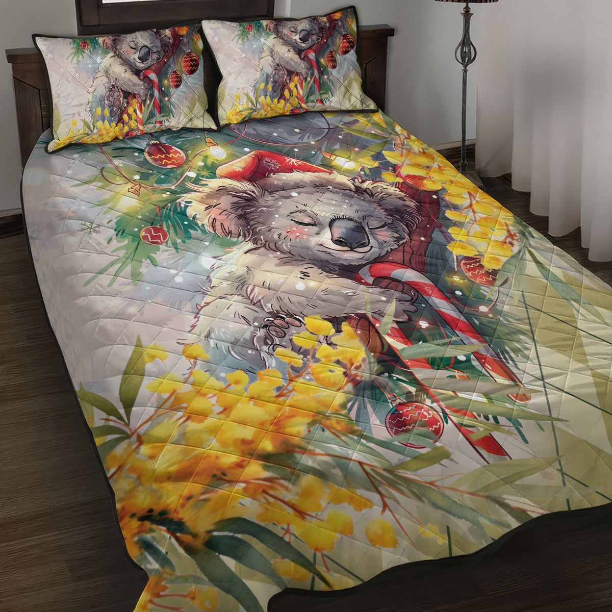 Have A Koala-ty Christmas in July Quilt Bed Set