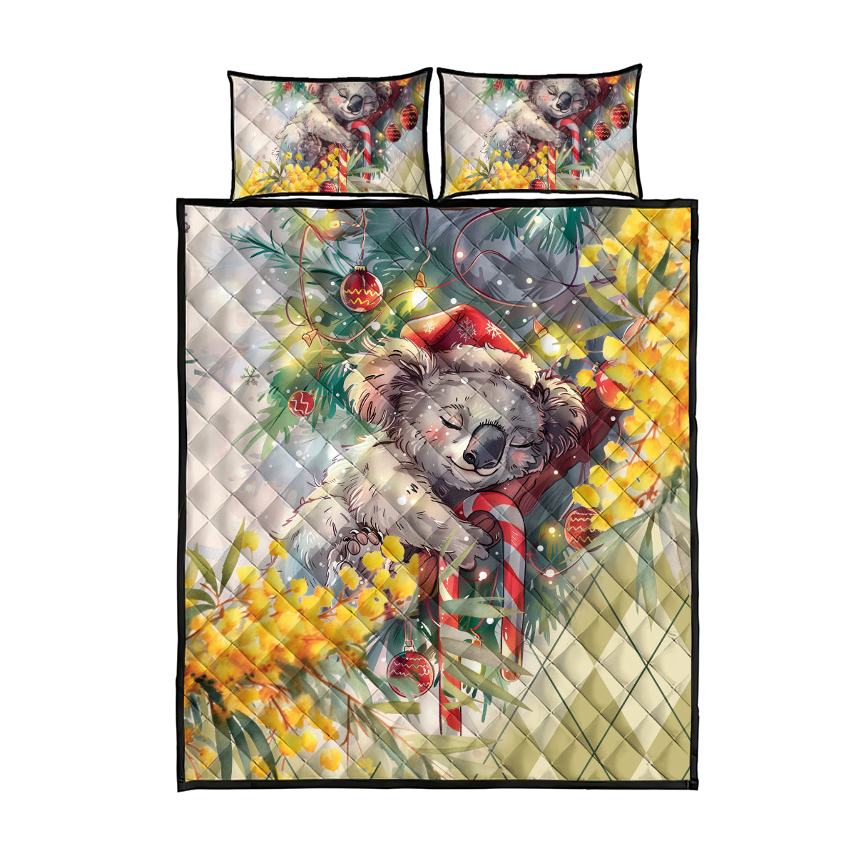Have A Koala-ty Christmas in July Quilt Bed Set