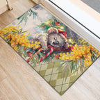 Have A Koala-ty Christmas in July Rubber Doormat