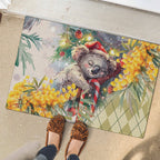 Have A Koala-ty Christmas in July Rubber Doormat
