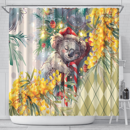 Have A Koala-ty Christmas in July Shower Curtain
