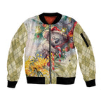 Have A Koala-ty Christmas in July Sleeve Zip Bomber Jacket