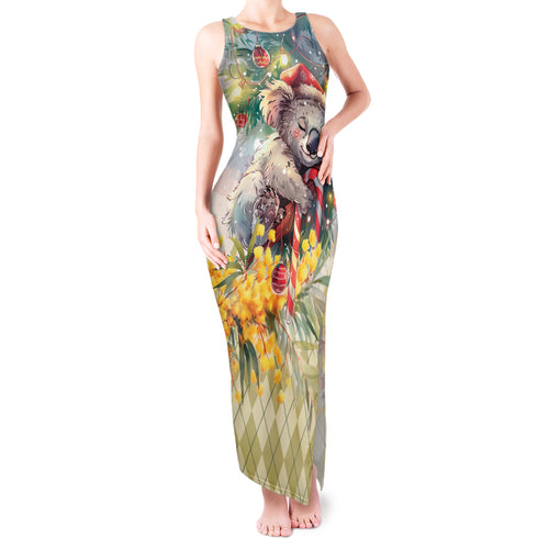 Have A Koala-ty Christmas in July Tank Maxi Dress