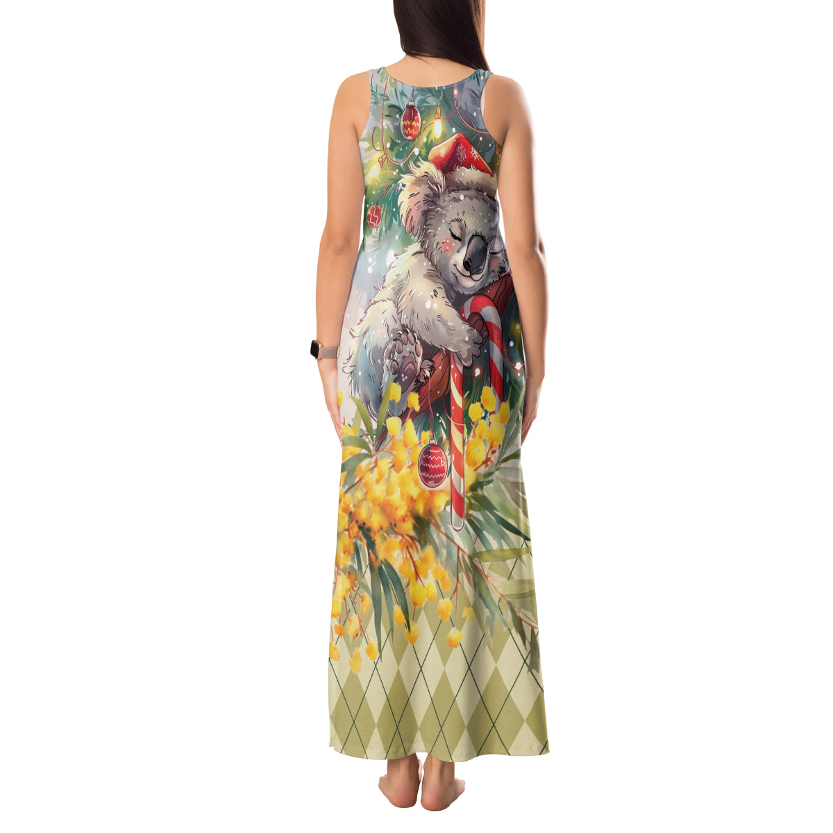 Have A Koala-ty Christmas in July Tank Maxi Dress