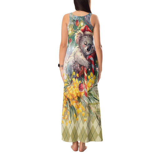 Have A Koala-ty Christmas in July Tank Maxi Dress