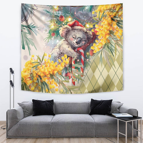 Have A Koala-ty Christmas in July Tapestry