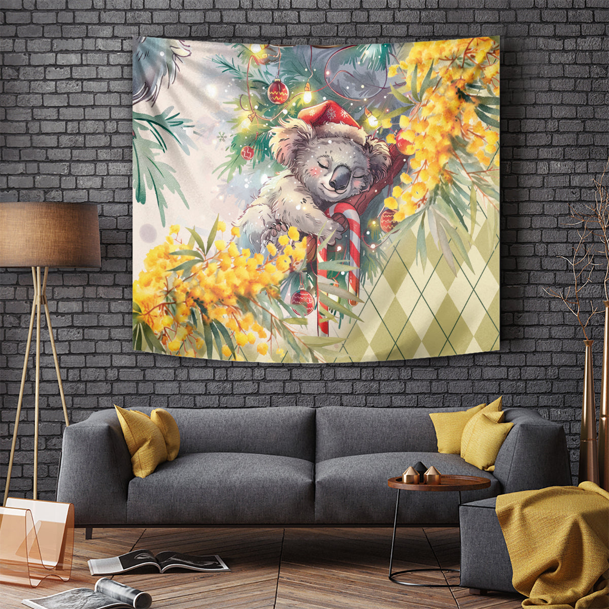 Have A Koala-ty Christmas in July Tapestry