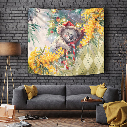 Have A Koala-ty Christmas in July Tapestry