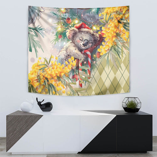 Have A Koala-ty Christmas in July Tapestry