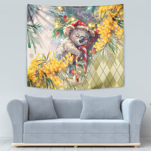 Have A Koala-ty Christmas in July Tapestry