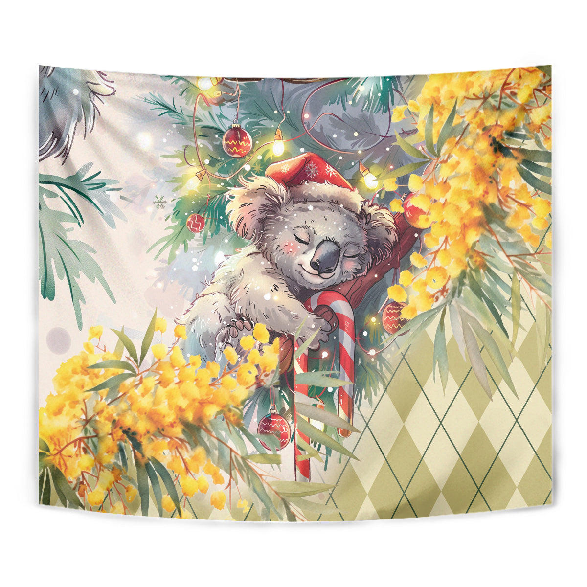 Have A Koala-ty Christmas in July Tapestry