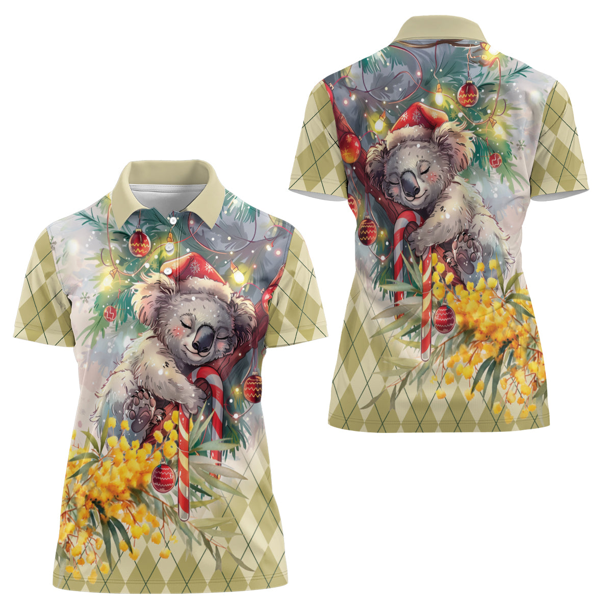 Have A Koala-ty Christmas in July Women Polo Shirt