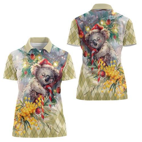 Have A Koala-ty Christmas in July Women Polo Shirt