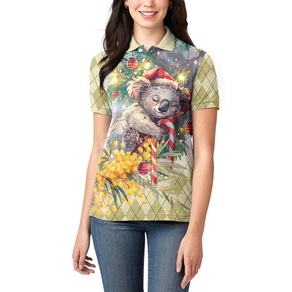 Have A Koala-ty Christmas in July Women Polo Shirt