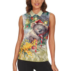 Have A Koala-ty Christmas in July Women Sleeveless Polo Shirt