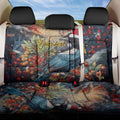 Personalised New Zealand Tui in Pohutukawa Back Car Seat Cover Christmas in July