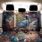Personalised New Zealand Tui in Pohutukawa Back Car Seat Cover Christmas in July