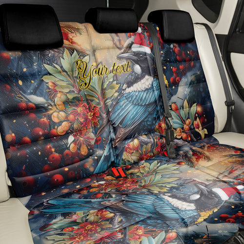 Personalised New Zealand Tui in Pohutukawa Back Car Seat Cover Christmas in July