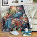 Personalised New Zealand Tui in Pohutukawa Blanket Christmas in July