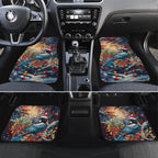 Personalised New Zealand Tui in Pohutukawa Car Mats Christmas in July