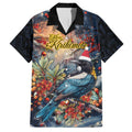 Personalised New Zealand Tui in Pohutukawa Hawaiian Shirt Christmas in July