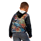 Personalised New Zealand Tui in Pohutukawa Kid Hoodie Christmas in July