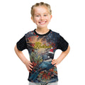 Personalised New Zealand Tui in Pohutukawa Kid T Shirt Christmas in July