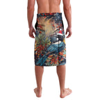 Personalised New Zealand Tui in Pohutukawa Lavalava Christmas in July
