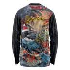 Personalised New Zealand Tui in Pohutukawa Long Sleeve Shirt Christmas in July