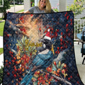 Personalised New Zealand Tui in Pohutukawa Quilt Christmas in July
