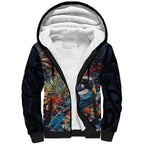 Personalised New Zealand Tui in Pohutukawa Sherpa Hoodie Christmas in July