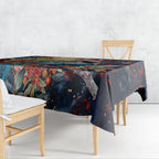 Personalised New Zealand Tui in Pohutukawa Tablecloth Christmas in July