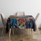 Personalised New Zealand Tui in Pohutukawa Tablecloth Christmas in July
