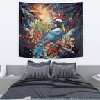 Personalised New Zealand Tui in Pohutukawa Tapestry Christmas in July