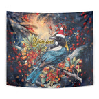 Personalised New Zealand Tui in Pohutukawa Tapestry Christmas in July