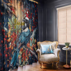 Personalised New Zealand Tui in Pohutukawa Window Curtain Christmas in July