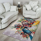 Koala and Tui Bird Christmas in July Area Rug