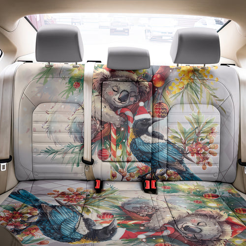 Koala and Tui Bird Christmas in July Back Car Seat Cover