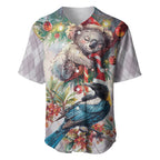 Koala and Tui Bird Christmas in July Baseball Jersey