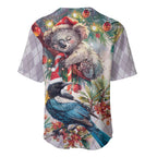 Koala and Tui Bird Christmas in July Baseball Jersey