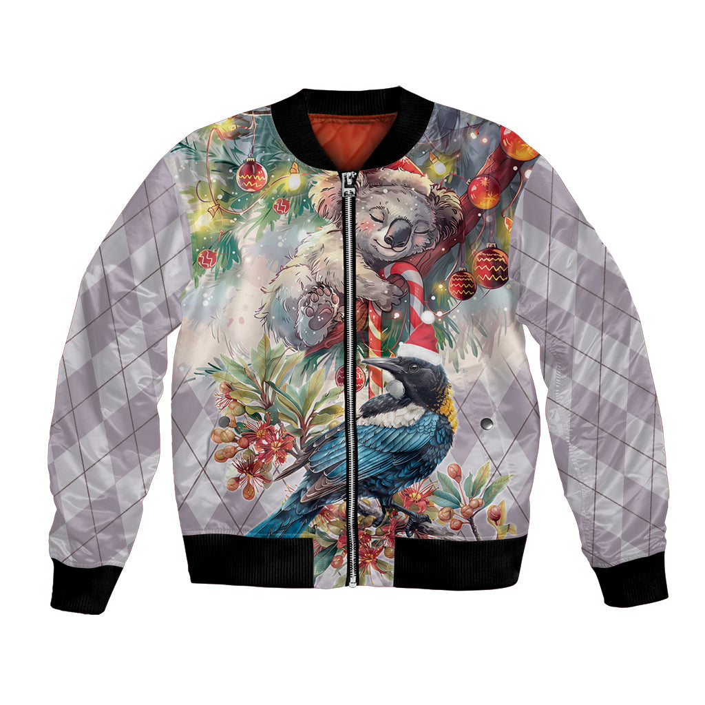 Koala and Tui Bird Christmas in July Bomber Jacket