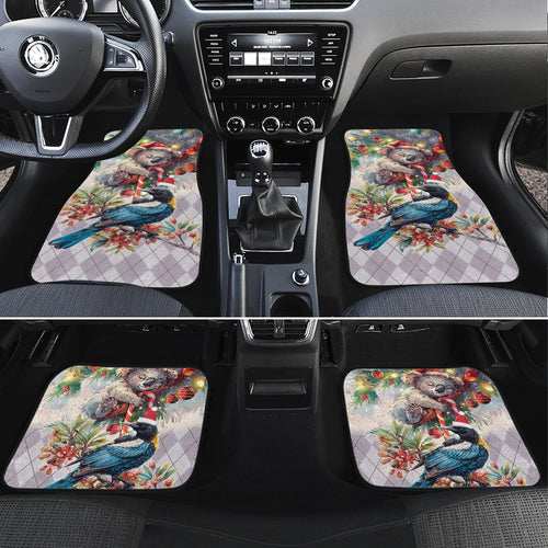Koala and Tui Bird Christmas in July Car Mats