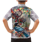 Koala and Tui Bird Christmas in July Family Matching Mermaid Dress and Hawaiian Shirt