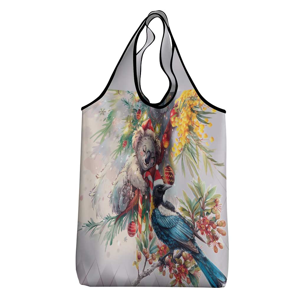 Koala and Tui Bird Christmas in July Grocery Bag