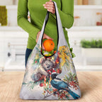 Koala and Tui Bird Christmas in July Grocery Bag