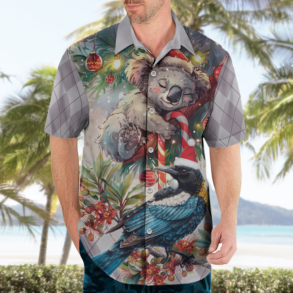 Koala and Tui Bird Christmas in July Hawaiian Shirt